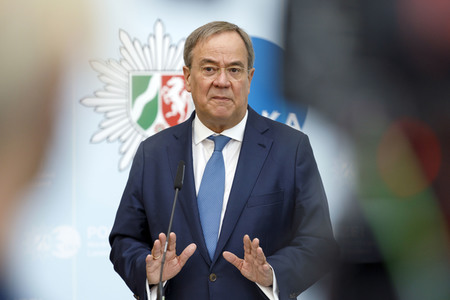 Pressekonferenz mit Armin Laschet und Herbert Reul in Düsseldorf