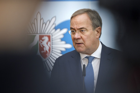 Pressekonferenz mit Armin Laschet und Herbert Reul in Düsseldorf