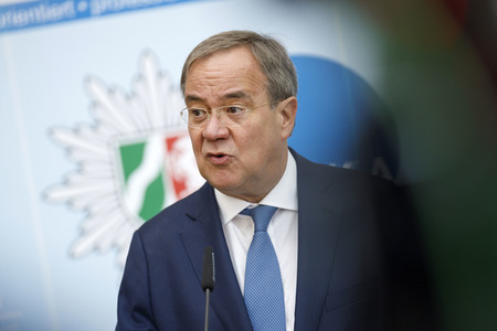 Pressekonferenz mit Armin Laschet und Herbert Reul in Düsseldorf