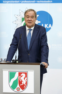 Pressekonferenz mit Armin Laschet und Herbert Reul in Düsseldorf