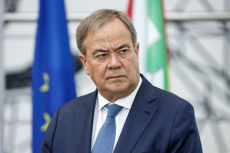 Pressekonferenz mit Armin Laschet und Herbert Reul in Düsseldorf