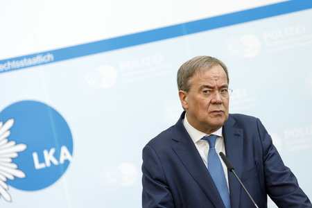 Pressekonferenz mit Armin Laschet und Herbert Reul in Düsseldorf