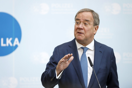 Pressekonferenz mit Armin Laschet und Herbert Reul in Düsseldorf