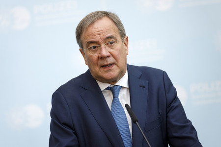 Pressekonferenz mit Armin Laschet und Herbert Reul in Düsseldorf