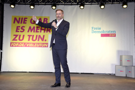 FDP-Wahlkampfveranstaltung mit Christian Lindner in München