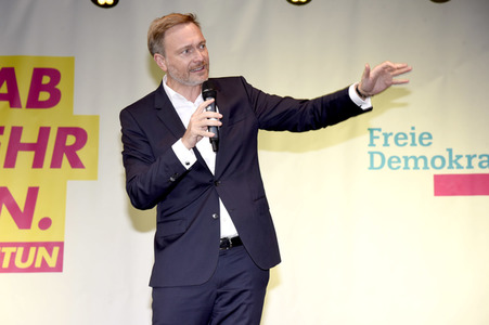 FDP-Wahlkampfveranstaltung mit Christian Lindner in München