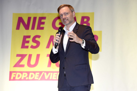 FDP-Wahlkampfveranstaltung mit Christian Lindner in München