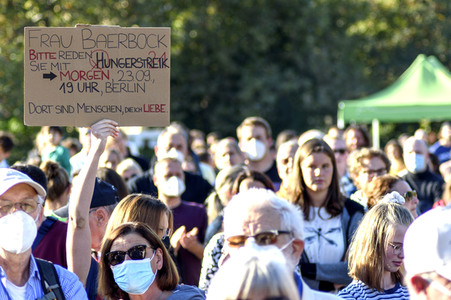 Bündnis 90/Die Grünen-Wahlkampfveranstaltung mit Annalena Baerbock und Anton Hofreiter in Würzburg