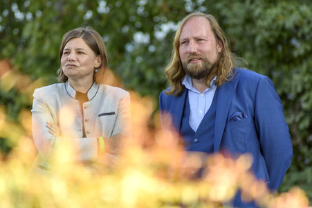 Bündnis 90/Die Grünen-Wahlkampfveranstaltung mit Annalena Baerbock und Anton Hofreiter in Würzburg