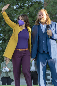 Bündnis 90/Die Grünen-Wahlkampfveranstaltung mit Annalena Baerbock und Anton Hofreiter in Würzburg