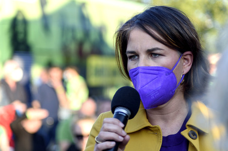 Bündnis 90/Die Grünen-Wahlkampfveranstaltung mit Annalena Baerbock und Anton Hofreiter in Würzburg