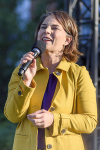 Bündnis 90/Die Grünen-Wahlkampfveranstaltung mit Annalena Baerbock und Anton Hofreiter in Würzburg