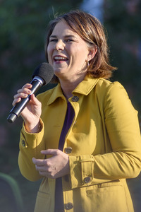 Bündnis 90/Die Grünen-Wahlkampfveranstaltung mit Annalena Baerbock und Anton Hofreiter in Würzburg