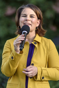 Bündnis 90/Die Grünen-Wahlkampfveranstaltung mit Annalena Baerbock und Anton Hofreiter in Würzburg