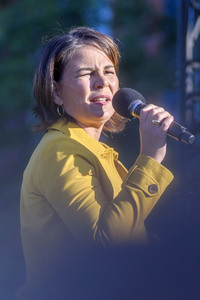 Bündnis 90/Die Grünen-Wahlkampfveranstaltung mit Annalena Baerbock und Anton Hofreiter in Würzburg