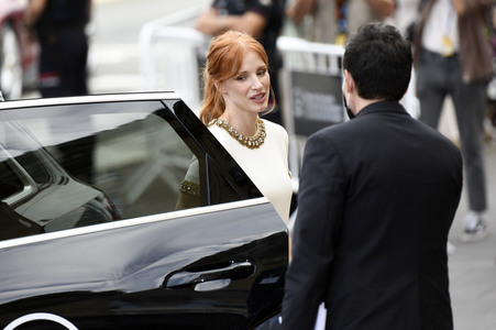 Ankunft von Jessica Chastain auf dem San Sebastian International Film Festival 2021