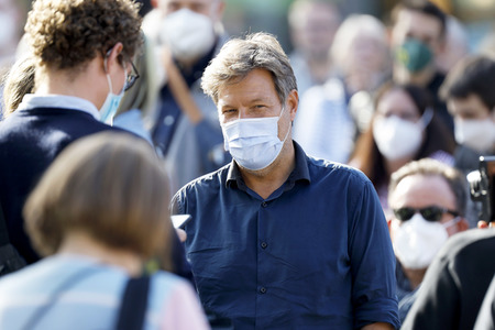 Bündnis 90/Die Grünen-Wahlkampfveranstaltung mit Robert Habeck in Köln