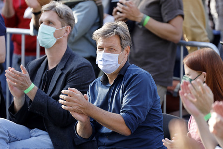 Bündnis 90/Die Grünen-Wahlkampfveranstaltung mit Robert Habeck in Köln