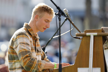Bündnis 90/Die Grünen-Wahlkampfveranstaltung mit Robert Habeck in Köln