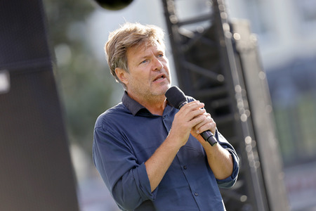 Bündnis 90/Die Grünen-Wahlkampfveranstaltung mit Robert Habeck in Köln