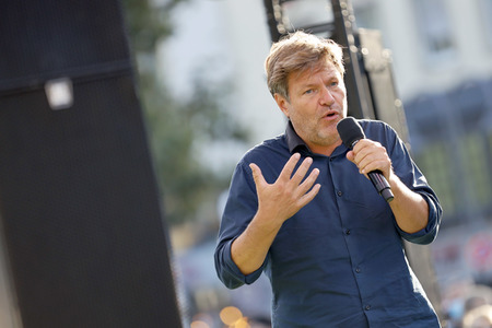 Bündnis 90/Die Grünen-Wahlkampfveranstaltung mit Robert Habeck in Köln