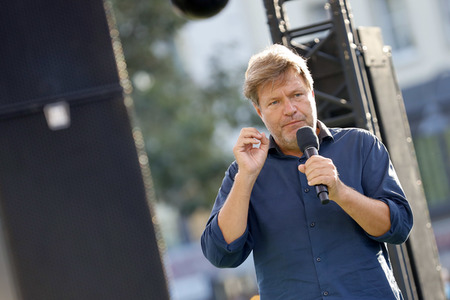 Bündnis 90/Die Grünen-Wahlkampfveranstaltung mit Robert Habeck in Köln