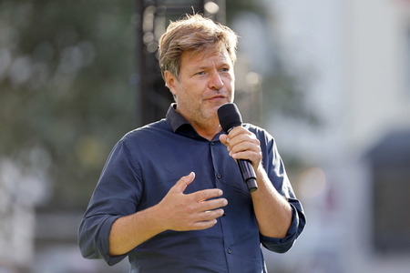 Bündnis 90/Die Grünen-Wahlkampfveranstaltung mit Robert Habeck in Köln