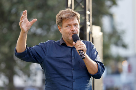 Bündnis 90/Die Grünen-Wahlkampfveranstaltung mit Robert Habeck in Köln