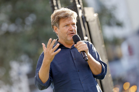 Bündnis 90/Die Grünen-Wahlkampfveranstaltung mit Robert Habeck in Köln