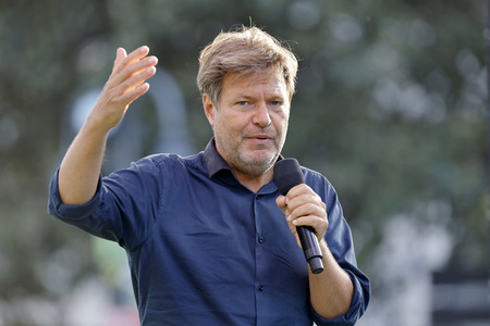 Bündnis 90/Die Grünen-Wahlkampfveranstaltung mit Robert Habeck in Köln