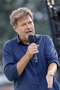 Bündnis 90/Die Grünen-Wahlkampfveranstaltung mit Robert Habeck in Köln