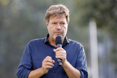 Bündnis 90/Die Grünen-Wahlkampfveranstaltung mit Robert Habeck in Köln