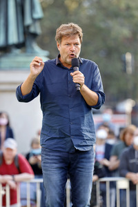 Bündnis 90/Die Grünen-Wahlkampfveranstaltung mit Robert Habeck in Köln