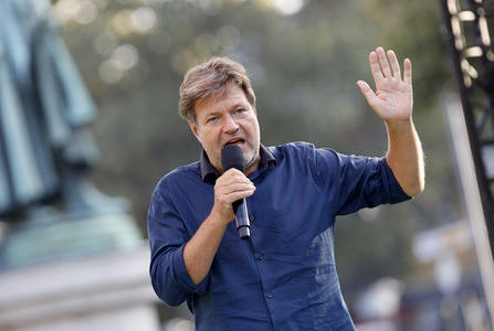Bündnis 90/Die Grünen-Wahlkampfveranstaltung mit Robert Habeck in Köln