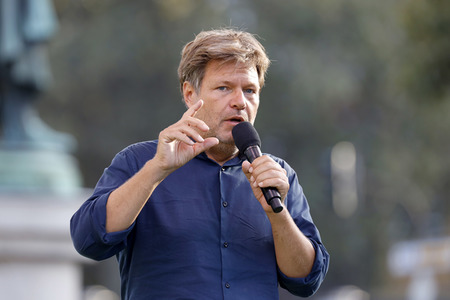 Bündnis 90/Die Grünen-Wahlkampfveranstaltung mit Robert Habeck in Köln