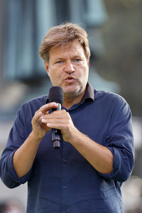 Bündnis 90/Die Grünen-Wahlkampfveranstaltung mit Robert Habeck in Köln