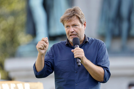 Bündnis 90/Die Grünen-Wahlkampfveranstaltung mit Robert Habeck in Köln