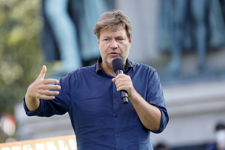 Bündnis 90/Die Grünen-Wahlkampfveranstaltung mit Robert Habeck in Köln