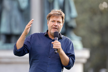 Bündnis 90/Die Grünen-Wahlkampfveranstaltung mit Robert Habeck in Köln