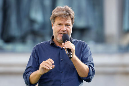 Bündnis 90/Die Grünen-Wahlkampfveranstaltung mit Robert Habeck in Köln