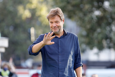 Bündnis 90/Die Grünen-Wahlkampfveranstaltung mit Robert Habeck in Köln