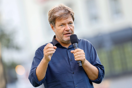 Bündnis 90/Die Grünen-Wahlkampfveranstaltung mit Robert Habeck in Köln