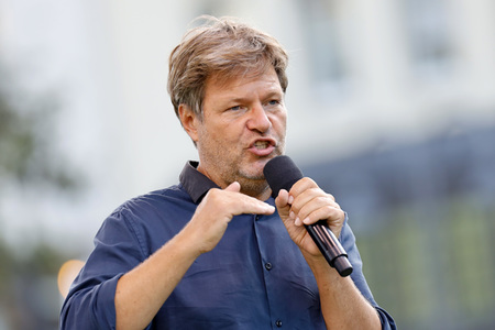 Bündnis 90/Die Grünen-Wahlkampfveranstaltung mit Robert Habeck in Köln