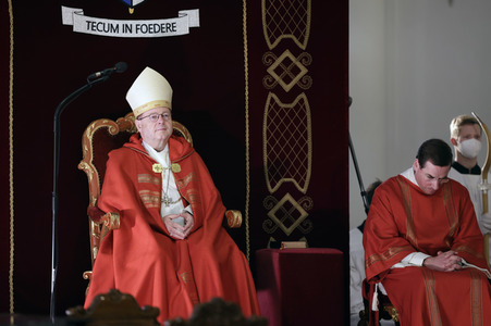 Schlussvesper mit Bonifatiussegen bei der Herbst-Vollversammlung der Deutschen Bischofskonferenz in Fulda