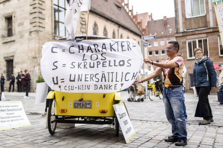 Corona-Impfaktion mit Markus Söder in Nürnberg