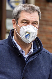 Corona-Impfaktion mit Markus Söder in Nürnberg