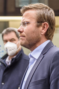 Corona-Impfaktion mit Markus Söder in Nürnberg