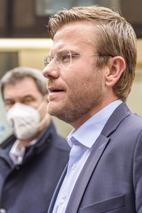 Corona-Impfaktion mit Markus Söder in Nürnberg