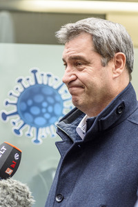 Corona-Impfaktion mit Markus Söder in Nürnberg