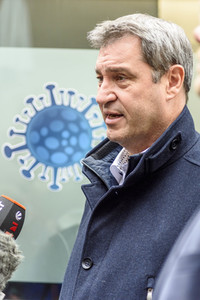 Corona-Impfaktion mit Markus Söder in Nürnberg